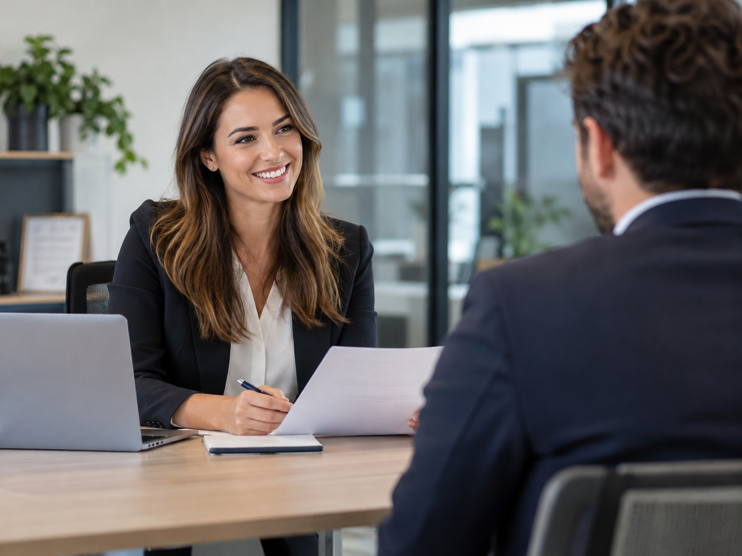 Recruiter discussing opportunities with a candidate